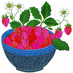Strawberry Embroidery Design 6 Strawberry Embroidery Design 6